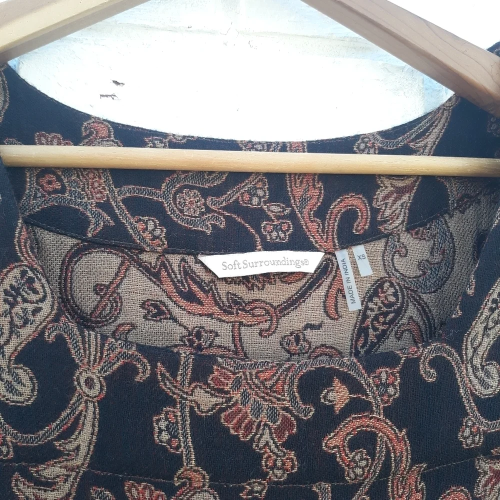 Soft Surroundings Tapestry Autumn Paisley Tunic - Picture 3 of 9